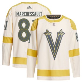 Vegas Golden Knights Dresy Jonathan Marchessault Adidas 2023-24 Cream Winter Classic Authentic - Pánské